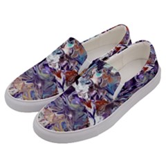 Abstract Cross Currents Men s Canvas Slip Ons by kaleidomarblingart