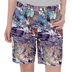 Abstract Cross Currents Pocket Shorts by kaleidomarblingart