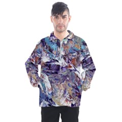 Abstract Cross Currents Men s Half Zip Pullover by kaleidomarblingart