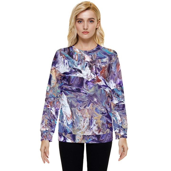 Abstract cross currents Hidden Pocket Sweatshirt