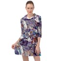 Abstract cross currents Mini Skater Shirt Dress View1