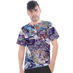 Abstract Cross Currents Men s Sport Top by kaleidomarblingart