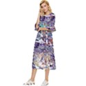 Abstract cross currents Double Cuff Midi Dress View2