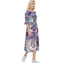 Abstract cross currents Double Cuff Midi Dress View3