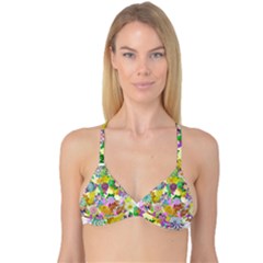 Illustration-pattern-abstract Reversible Tri Bikini Top by Pakrebo