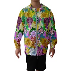 Illustration-pattern-abstract Kids  Hooded Windbreaker