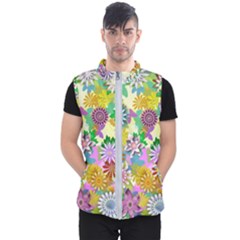 Illustration-pattern-abstract Men s Puffer Vest