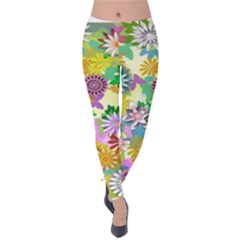 Illustration-pattern-abstract Velvet Leggings