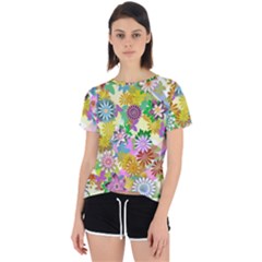 Illustration-pattern-abstract Open Back Sport Tee by Pakrebo