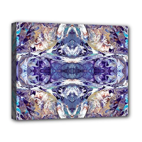 Amethyst Repeats Deluxe Canvas 20  X 16  (stretched) by kaleidomarblingart