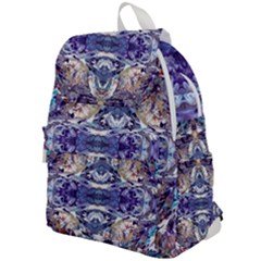 Amethyst Repeats Top Flap Backpack by kaleidomarblingart