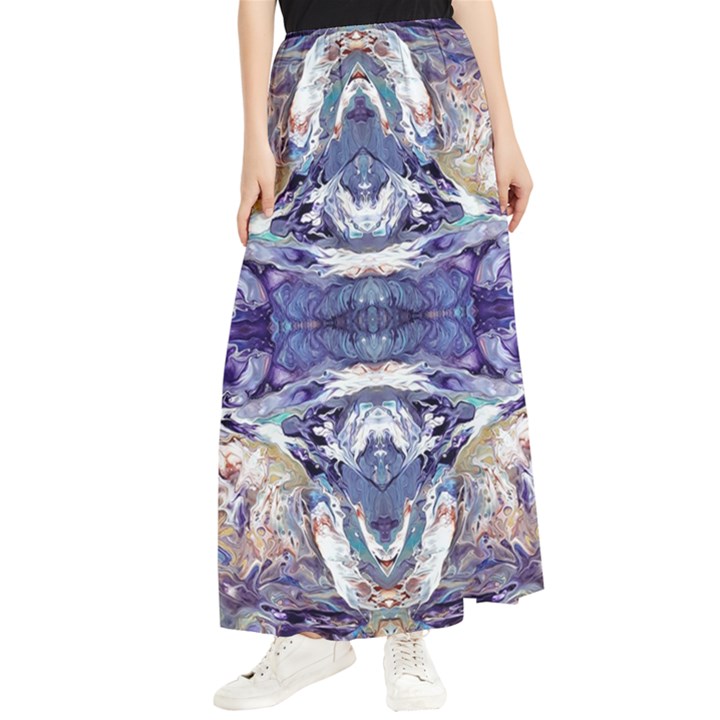 Amethyst repeats Maxi Chiffon Skirt