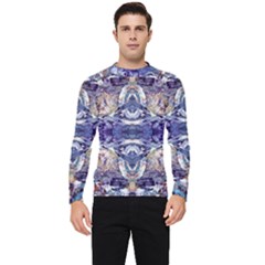 Amethyst Repeats Men s Long Sleeve Rash Guard by kaleidomarblingart