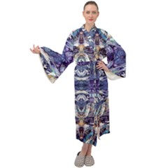 Amethyst Repeats Maxi Velour Kimono