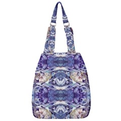 Amethyst Repeats Center Zip Backpack by kaleidomarblingart