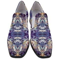 Amethyst Repeats Women Slip On Heel Loafers by kaleidomarblingart