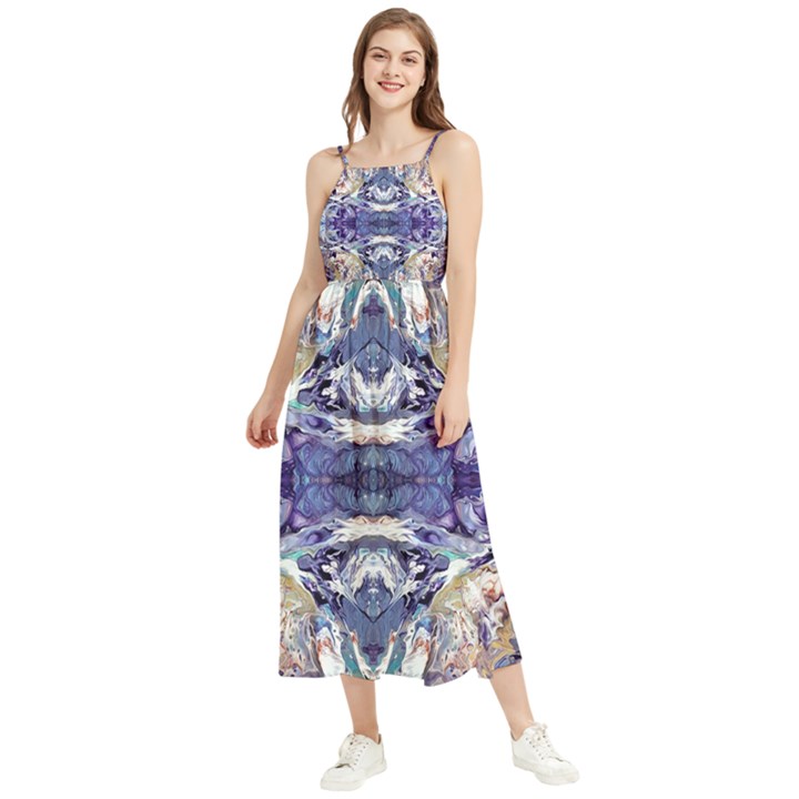 Amethyst repeats Boho Sleeveless Summer Dress