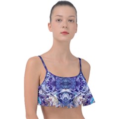 Amethyst Repeats Frill Bikini Top by kaleidomarblingart