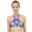 Amethyst repeats High Neck Bikini Top View1