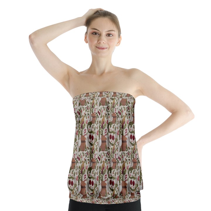 Architecture ornaments Strapless Top