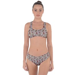 Architecture Ornaments Criss Cross Bikini Set by Gohar