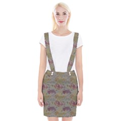 Pattern-tsit Braces Suspender Skirt