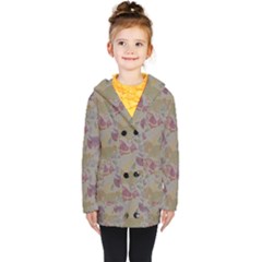 Pattern-tsit Kids  Double Breasted Button Coat