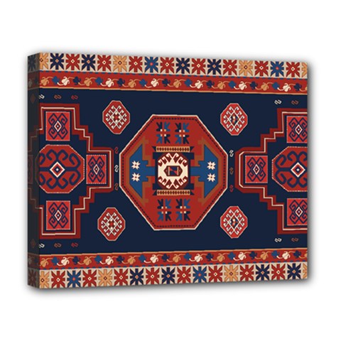 Armenian Carpet Deluxe Canvas 20  X 16  (stretched) by Gohar