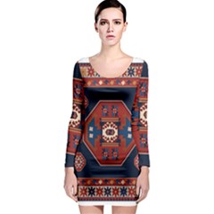 Armenian Carpet Long Sleeve Bodycon Dress by Gohar