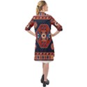 Armenian Carpet Long Sleeve Mini Shirt Dress View2