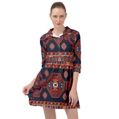 Armenian Carpet Mini Skater Shirt Dress by Gohar