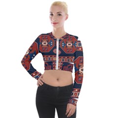 Armenian Carpet Long Sleeve Cropped Velvet Jacket by Gohar