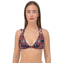 Armenian Carpet Double Strap Halter Bikini Top by Gohar