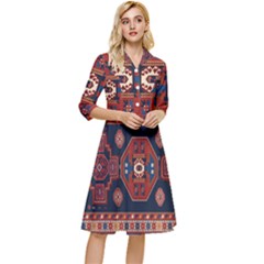 Armenian Carpet Classy Knee Length Dress by Gohar