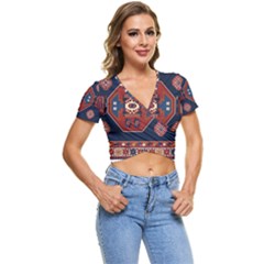 Armenian Carpet Short Sleeve Foldover Tee by Gohar