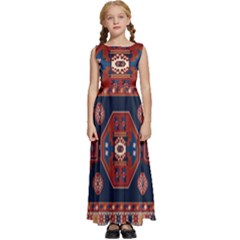 Armenian Carpet Kids  Satin Sleeveless Maxi Dress by Gohar