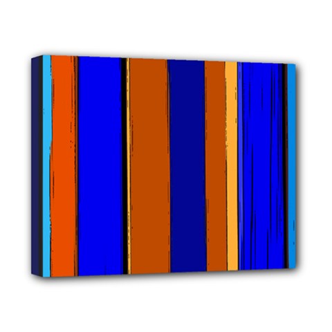 Abstract Blue And Orange 930 Canvas 10  X 8  (stretched)