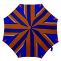 Abstract Blue And Orange 930 Hook Handle Umbrellas (Large) View1