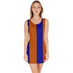 Abstract Blue And Orange 930 Bodycon Dress