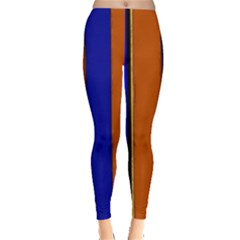 Abstract Blue And Orange 930 Leggings 