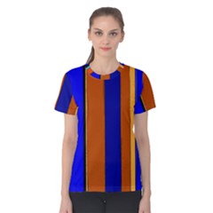 Abstract Blue And Orange 930 Women s Cotton Tee