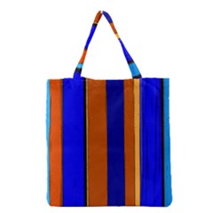 Abstract Blue And Orange 930 Grocery Tote Bag