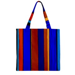 Abstract Blue And Orange 930 Zipper Grocery Tote Bag