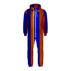 Abstract Blue And Orange 930 Hooded Jumpsuit (kids) by KorokStudios