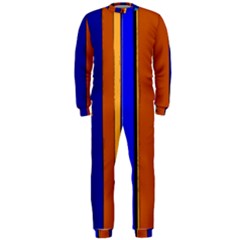 Abstract Blue And Orange 930 Onepiece Jumpsuit (men) by KorokStudios