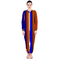 Abstract Blue And Orange 930 Onepiece Jumpsuit (ladies) by KorokStudios