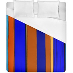 Abstract Blue And Orange 930 Duvet Cover (California King Size)