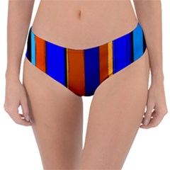 Abstract Blue And Orange 930 Reversible Classic Bikini Bottoms