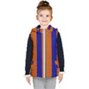 Abstract Blue And Orange 930 Kids  Hooded Puffer Vest View1