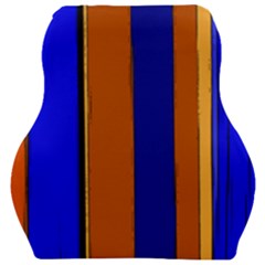 Abstract Blue And Orange 930 Car Seat Velour Cushion 